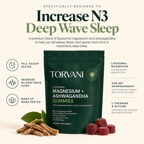 Torvani Liposomal Mag + Ashwa Gummies